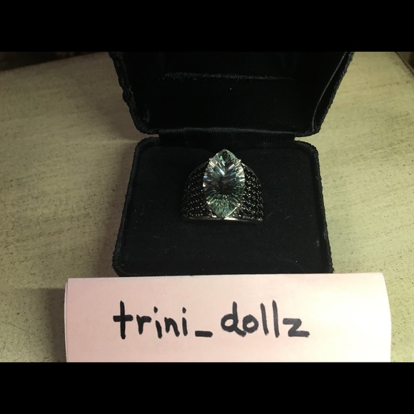 RARITIES NWT Carol Brodie Prasiolite & Black Spinel Ring 💎 - Picture 2 of 8